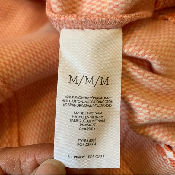 CAbi Take 5 Long Topper Jacket Coat Pink Tweed Button Front Sz M Career Stretch - Picture 11 of 15